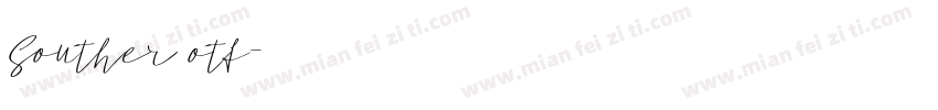 Souther otf字体转换